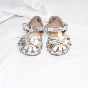 Silver Baby Sandals sz3